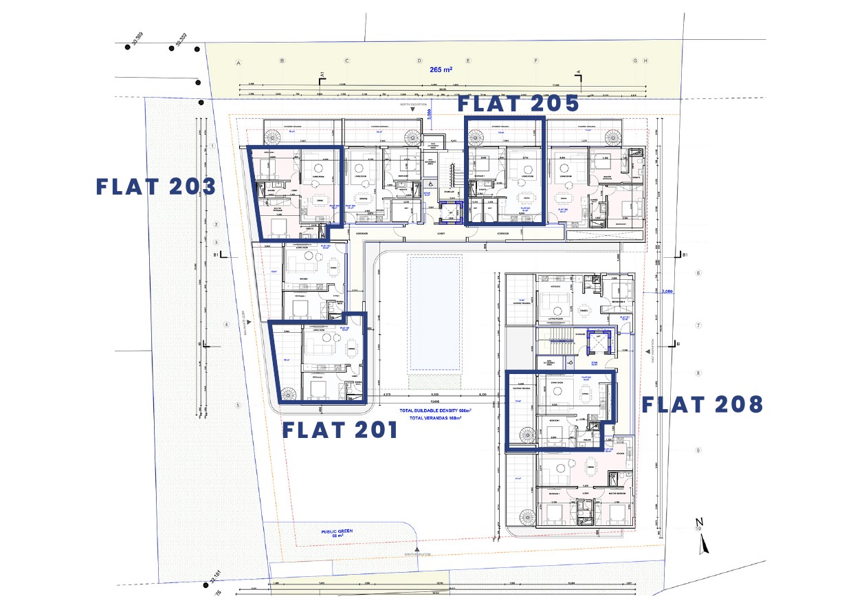 ABRAJ 126 Block B - Unit 208 (1BR, 186.3 m2) — view 1