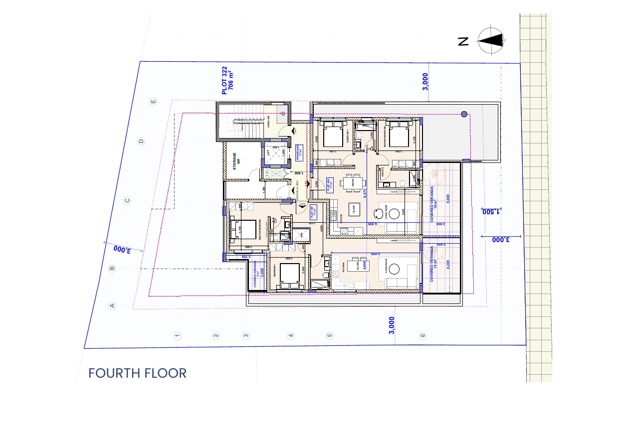 ABRAJ 130 - Unit 401 (2BR, 161.5 m2) — view 1
